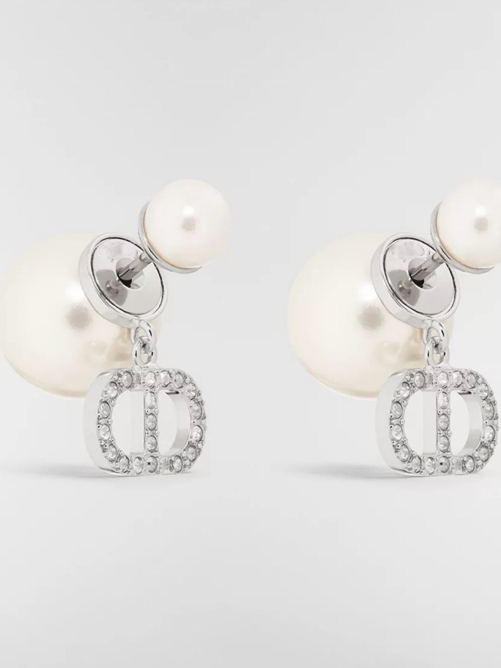 Pearl Di*r Designer-Inspired Statement Earrings